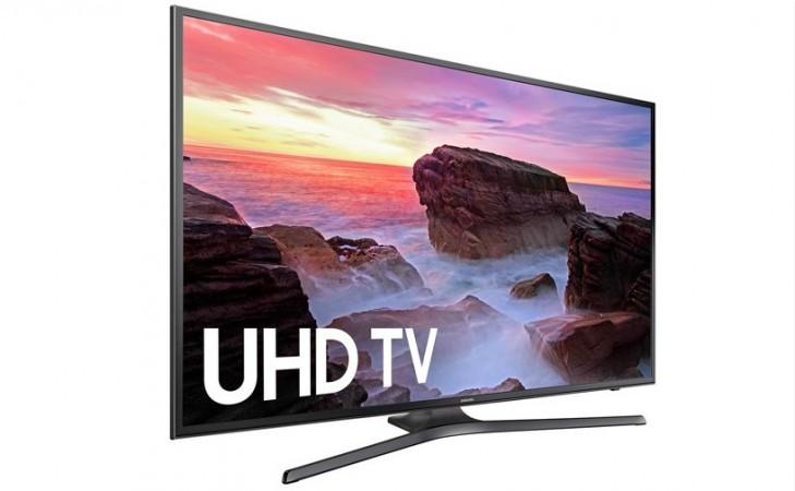 Samsung 55-inch 4K UHD Smart TV (UN55MU6300F) front view Samsung 55-inch 4K UHD Smart TV (UN55MU6300F) front view