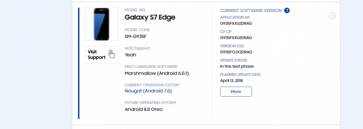 Samsung Galaxy S7 edge to get Android Oreo update on April 13. Samsung, Galaxy A7 edge, Android Oreo, release date, ETA