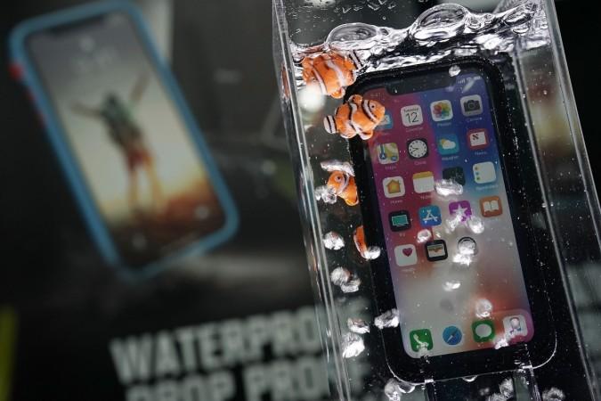 A Catalyst waterproof case for iPhone, with 33ft waterproof protection, is displayed during a press event for CES 2018 at the Mandalay Bay Convention Center on January 7, 2018, in Las Vegas, Nevada. Latest Consumer Technology Products On Display At Annual CES In Las Vegas