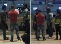 Jr NTR and Ram Charan at the Hyderabad airport