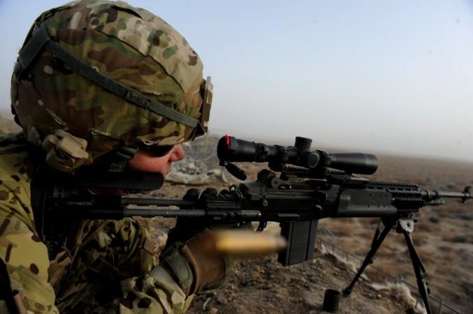 The outgoing M14 EBR in action M14 EBR