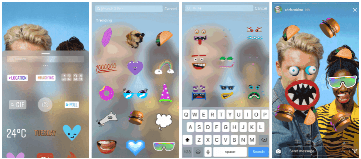 Instagram GIFs feature Instagram GIFs feature