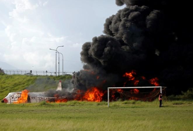 The planed crashed in a football ground. (Representational Image) plane crash