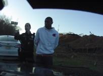 Georgia police officer pulled into car as suspects speed away for a wild ride