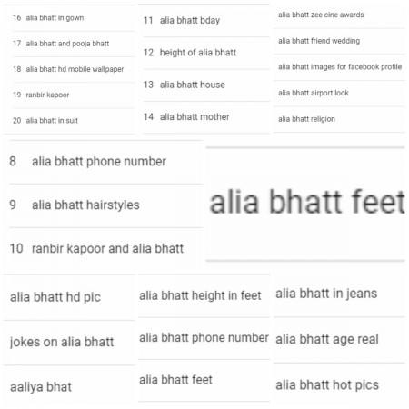 Weird things searched about Alia Bhatt since 2004. Alia Bhatt