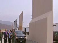 Donald Trump visits Mexican border to inspect wall prototypes