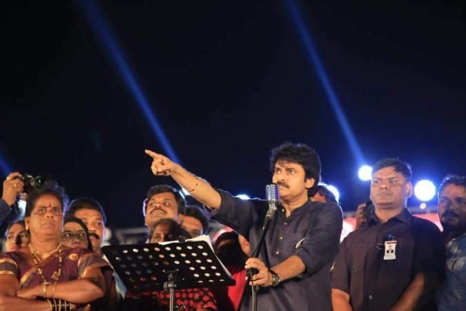Pawan Kalyan addressing Jana Sena formation day Pawan Kalyan addressing Jana Sena formation day