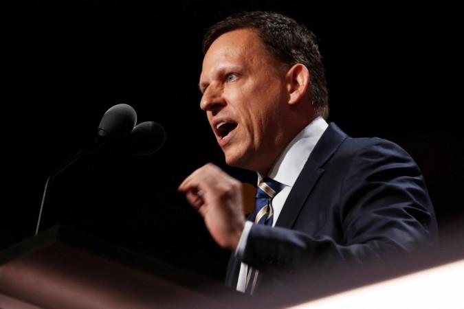 Paypal co-founder Peter Thiel speaks at the Republican National Convention in Cleveland, Ohio, U.S. July 21, 2016. peter theil
