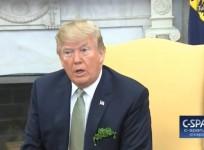 President Trump defends staff shake-ups in meeting with Irish prime minister