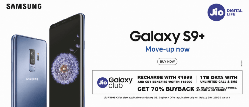 Samsung Galaxy S9  on Jio.com