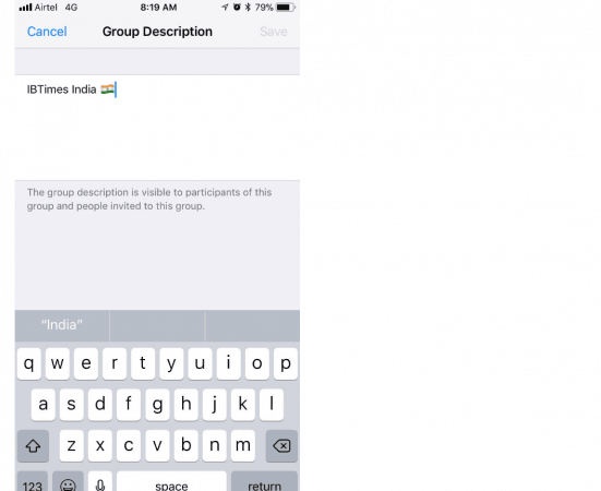 WhatsApp iOS, Android versions get group description feature and more WhatsApp, Group Description, feature