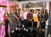 Adam Levine with his team members on The Voice
