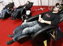 Electronic recliner cinema seat