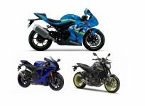 Imported bikes of Yamaha and Suzuki