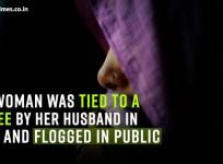 Woman tied to tree, publicly flogged by husband for eloping