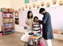 Power Star Pawan Kalyan with Renu Desai and his daughter Aadya