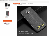 TVC Mall, Moto Z3 Play, leather case, design