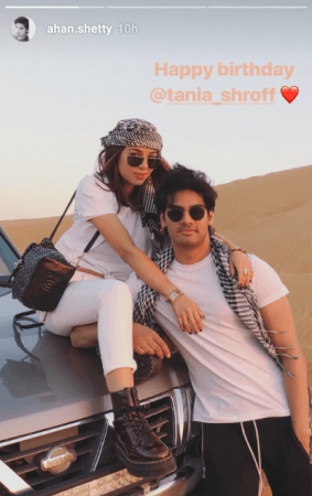 Ahan Shetty and Tania Shroff Ahan Shetty and Tania Shroff
