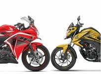2018 Honda CB Hornet 160R, CBR 250R