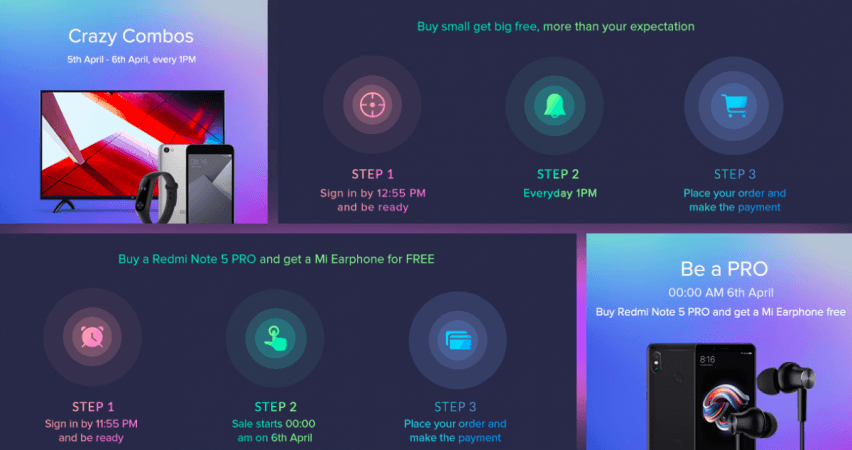 Xiaomi will start combo sale on April 5 and 6, which allows consumers buy different products such as Mi TV 4C/4A series along with Redmi series phones and Mi Band 2 in one go. Xiaomi, Mi Fan Festival, 2018 offers, contest