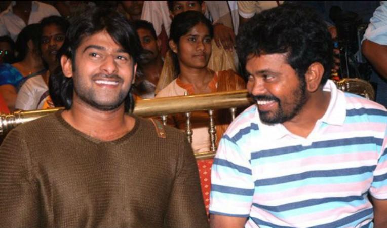 Sukumar with Prabhas at Munna audio launch Sukumar with Prabhas at Munna audio launch