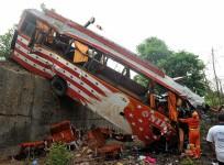 Road accident, bus