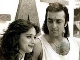 Sanjay Dutt and Madhuri Dixit throwback picture Sanjay Dutt and Madhuri Dixit