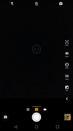 Moto Camera user interface Moto Camera user interface