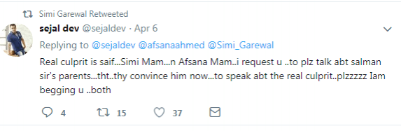 Simi Garewal tweet