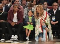 Michael B. Jordan, Jay Z, Blue Ivy Carter and Beyoncé Knowles