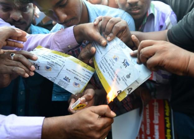 A few protesters reportedly attacked Chennai Super Kings' fans and tore their match tickets. Chennai Super Kings