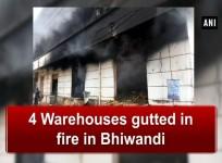 4 Warehouses gutted in fire in Bhiwandi