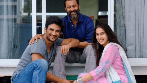 Ronnie Screwvala with Sushant Singh Rajput and Sara Ali Khan Ronnie Screwvala with Sushant Singh Rajput and Sara Ali Khan