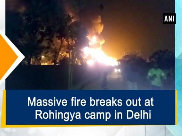 Massive fire at Rohingya camp