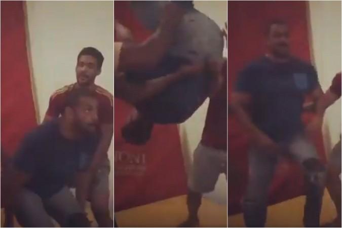 Salman Khan performs a backflip during Sultan's training sessions. Salman Khan