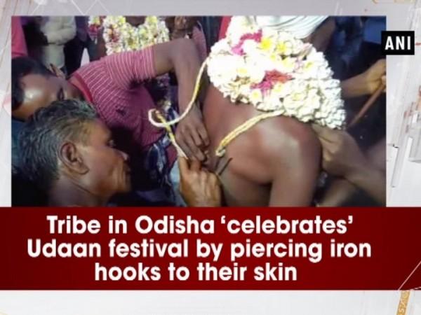 Tribe in Odisha celebrates festival by piercing iron hook
