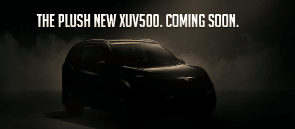 2018 Mahindra XUV500 teaser. 2018 Mahindra XUV500, 2018 Mahindra XUV500 launch