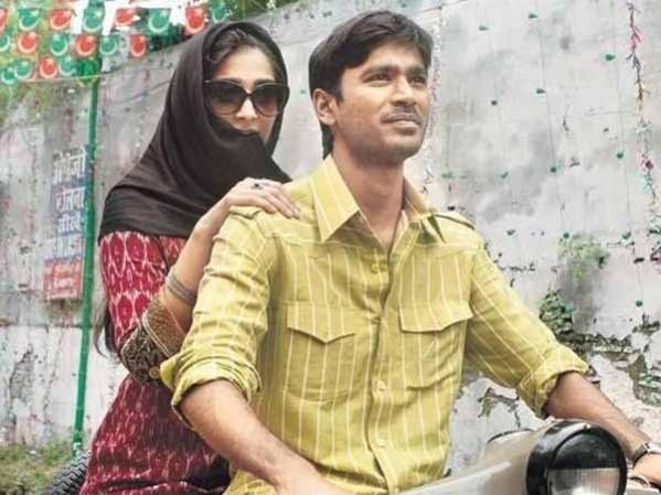 Dhanush and Sonam Kapoor in Raanjhanaa. Raanjhanaa