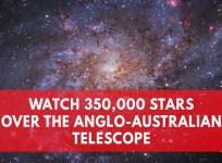 Watch 350,000 stars over the Anglo-Australian telescope