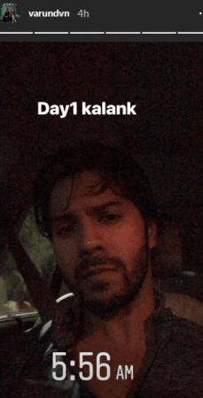 Varun Dhawan posts about Kalank Varun Dhawan