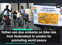 Father-son duo embarks on bike ride