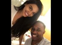 Natasha Suri and Dwayne Bravo
