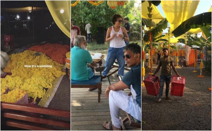 Milind Soman and Ankita Konwar's wedding preparations Milind Soman