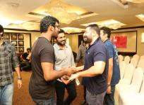 Vishal with Arvind Swami at Nadigar Sangam Meeting