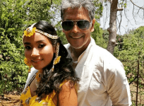 Milind Soman and Ankita Konwar having private wedding ceremony