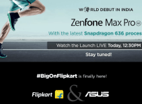 Asus, Zenfone Max Pro M1, launch, live, flipkart