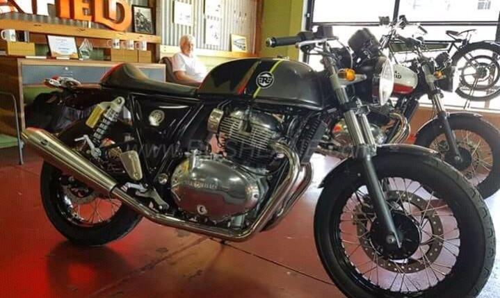 Royal Enfield Continental GT 650 with grey and black color theme. Royal Enfield Continental GT 650