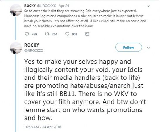 Hina Khan's boyfriend slams Shilpa Shinde's fan Hina Khan's boyfriend slams Shilpa Shinde's fan