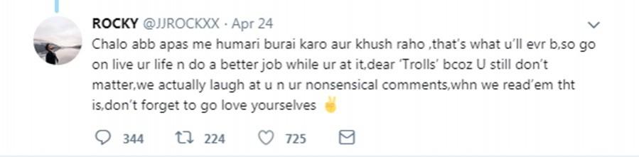 Hina Khan's boyfriend slams Shilpa Shinde's fan Hina Khan's boyfriend slams Shilpa Shinde's fan