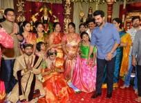 Ram Charan at Boyapati Srinu's niece Tejaswini wedding ceremony